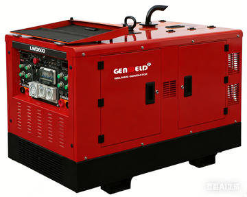 GENWELD LWD600A Diesel Welder Generator with Dual Welding Mode 80L Fuel Tank and Multi-Process Capability for MMA TIG Gouging and Cellulose Welding