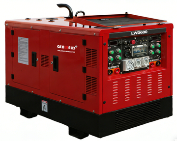 GENWELD LWD600A Diesel Welder Generator with Dual Welding Mode 80L Fuel Tank and Multi-Process Capability for MMA TIG Gouging and Cellulose Welding